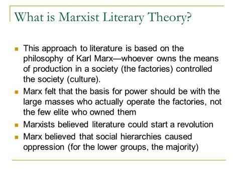  Marxism and Literature: Unraveling the Threads of Social Reality